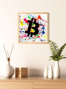 Bitcoin Art by crypto Artist Sergey Gordienko
