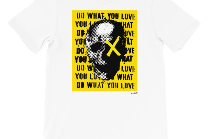 DWYL* Yellow Skull Unisex T-Shirt