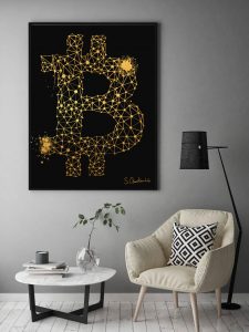 Bitcoin Gold Art Blockchain