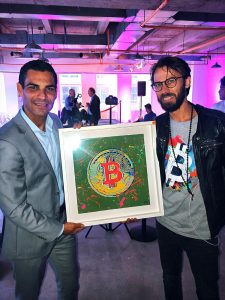 Artist Sergey Gordienko and Mayor of Miami Francis Suarez